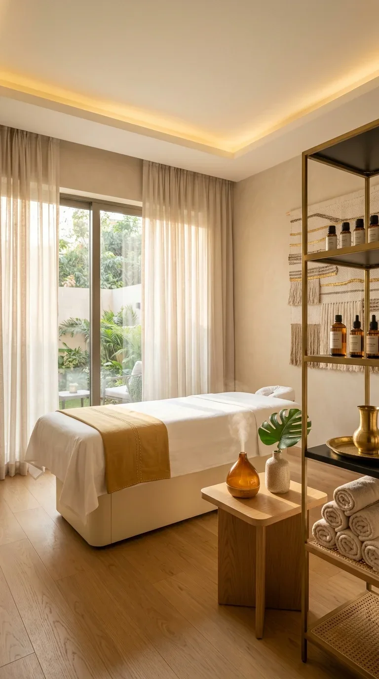 Massage treatment room at Massage Center Islamabad FECHS