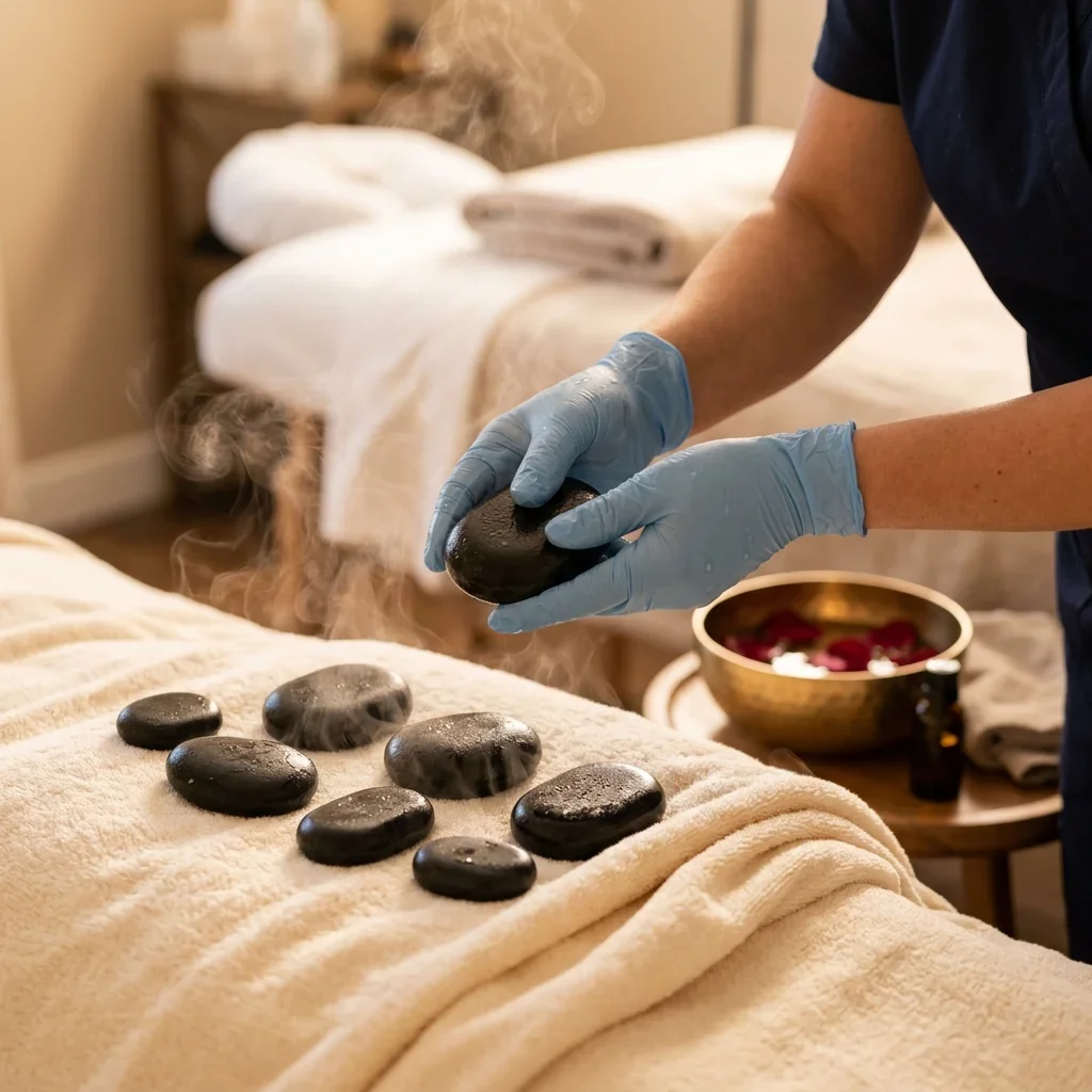Hot stone massage therapy at Massage Center Islamabad